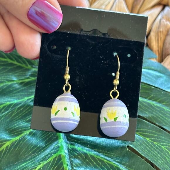 BOGO FREE EASTER EGG EARRINGS - Picture 1 of 4